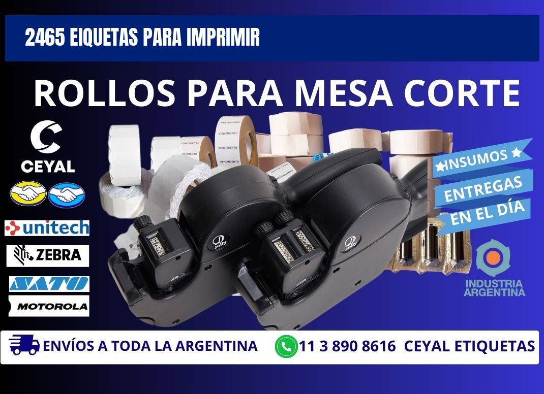 2465 EIQUETAS PARA IMPRIMIR