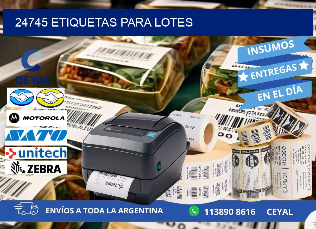 24745 ETIQUETAS PARA LOTES