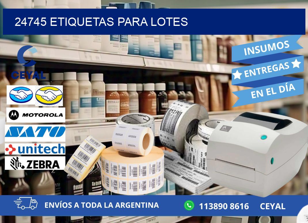 24745 ETIQUETAS PARA LOTES