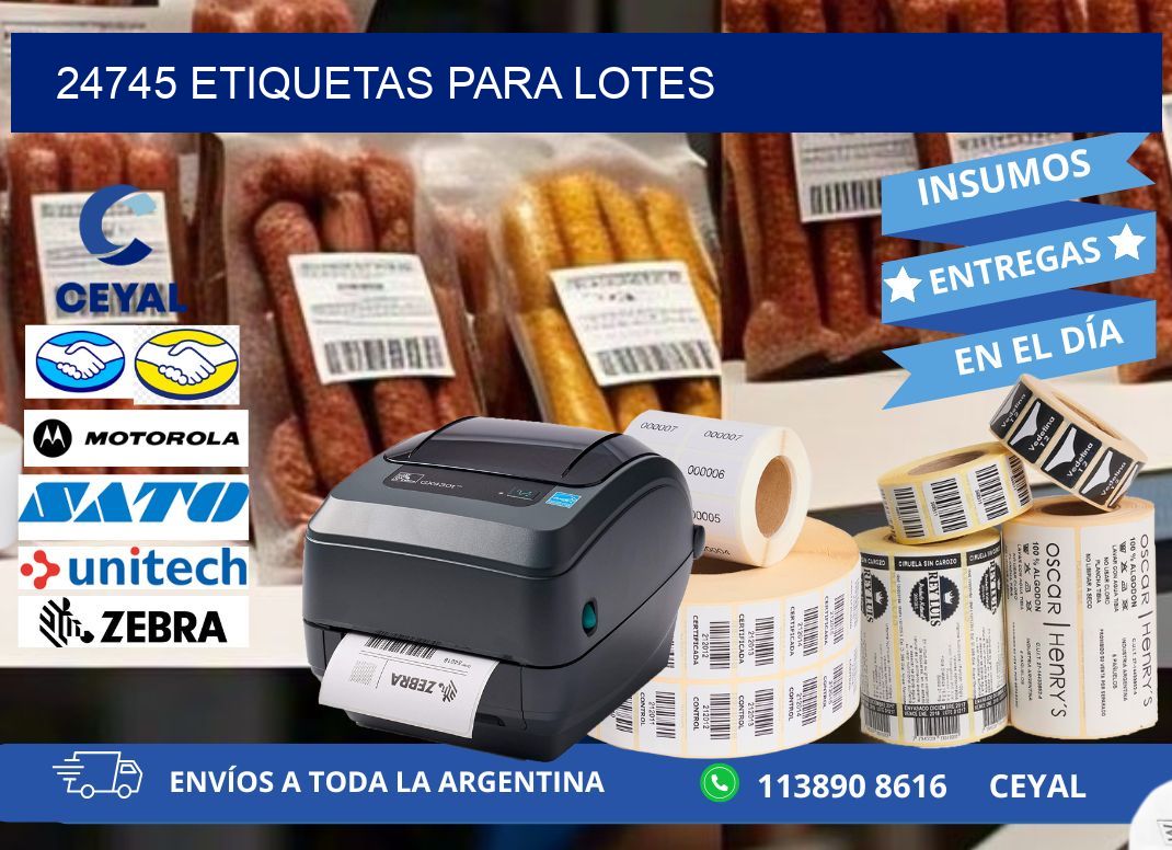 24745 ETIQUETAS PARA LOTES