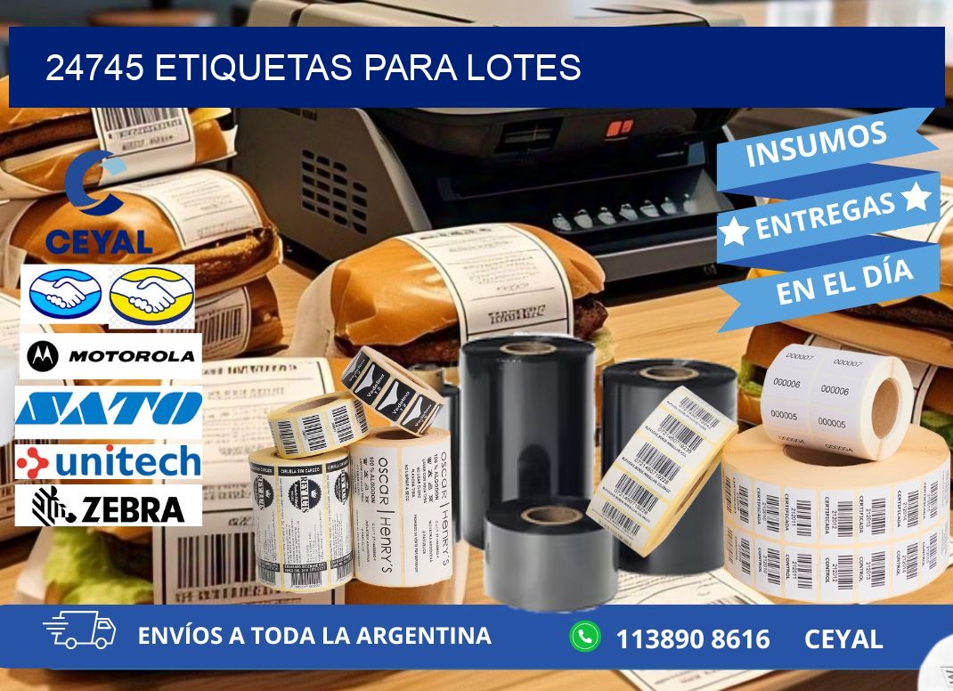 24745 ETIQUETAS PARA LOTES