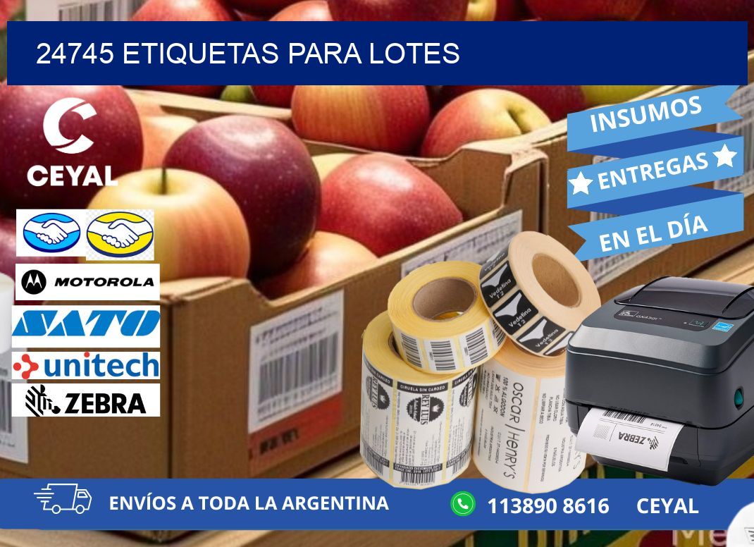 24745 ETIQUETAS PARA LOTES