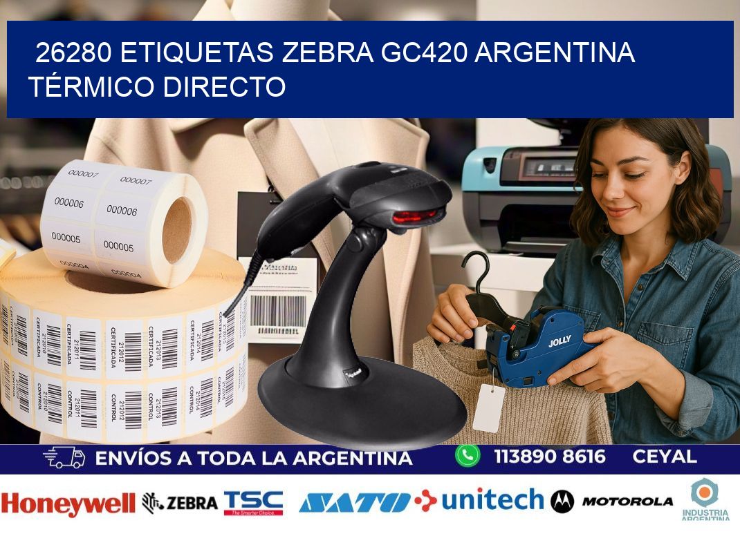 26280 etiquetas zebra gc420 argentina TÉRMICO DIRECTO