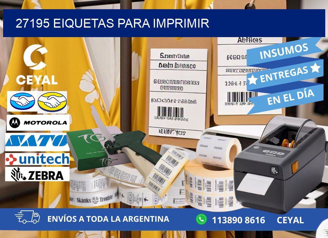 27195 EIQUETAS PARA IMPRIMIR