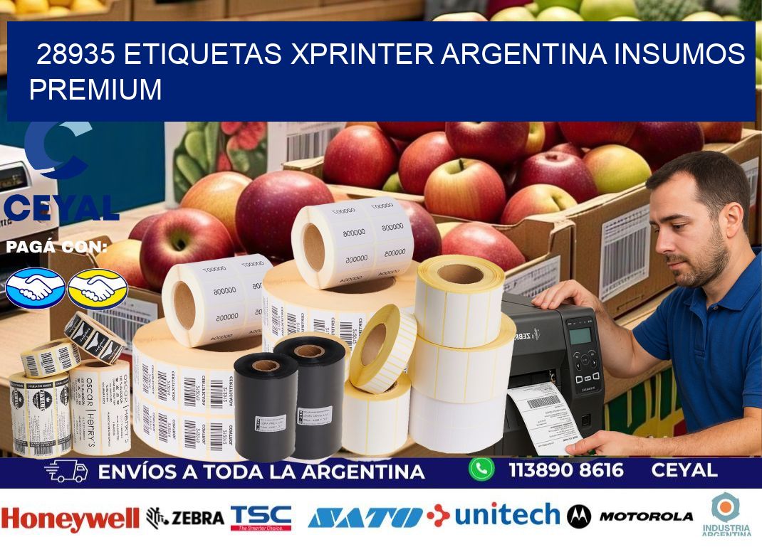 28935 etiquetas xprinter argentina INSUMOS PREMIUM