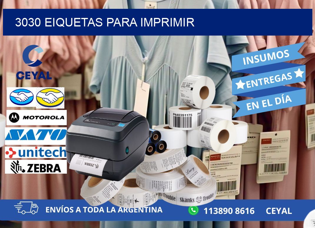 3030 EIQUETAS PARA IMPRIMIR