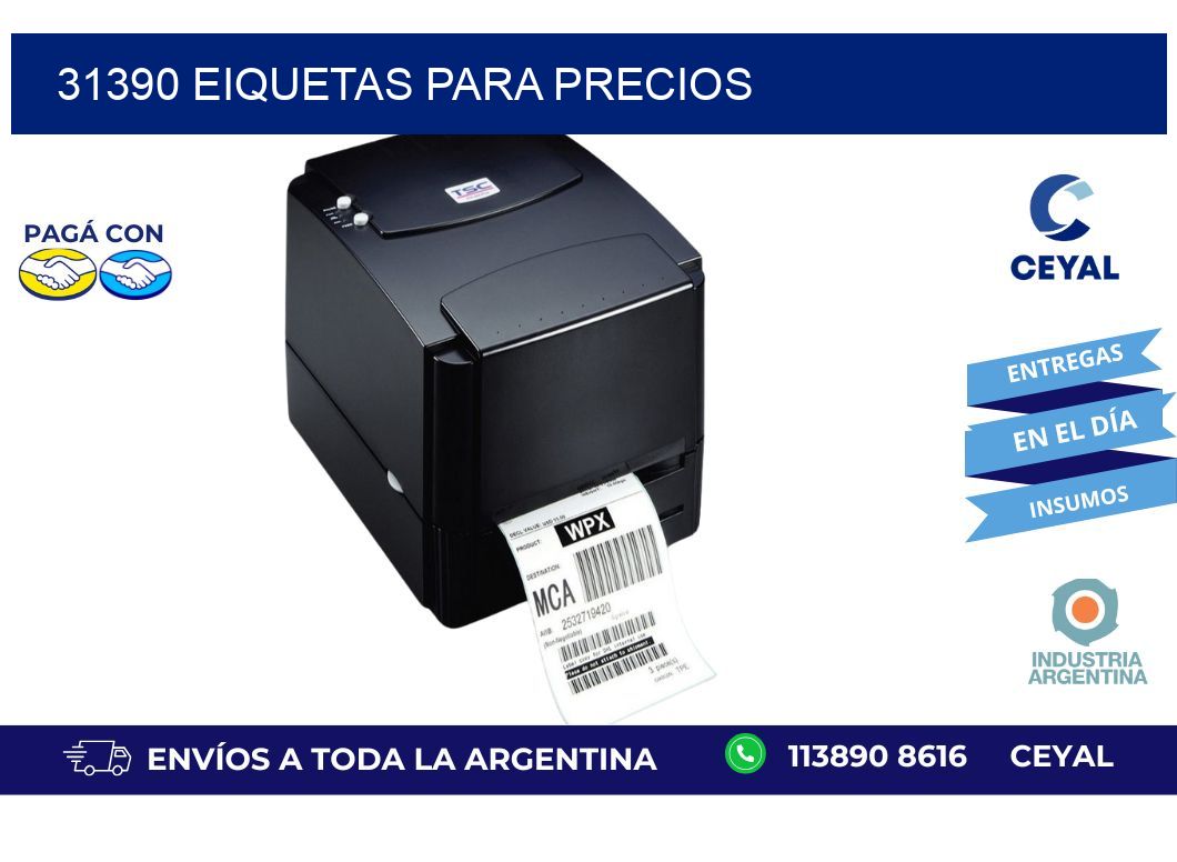31390 EIQUETAS PARA PRECIOS