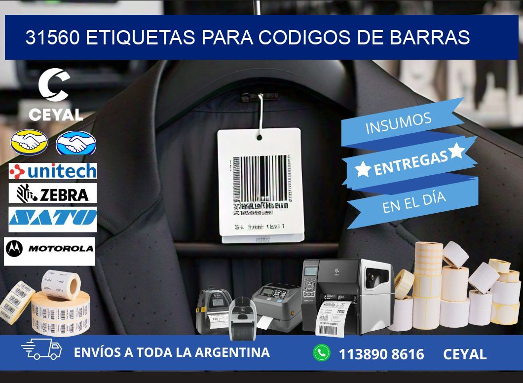 31560 ETIQUETAS PARA CODIGOS DE BARRAS