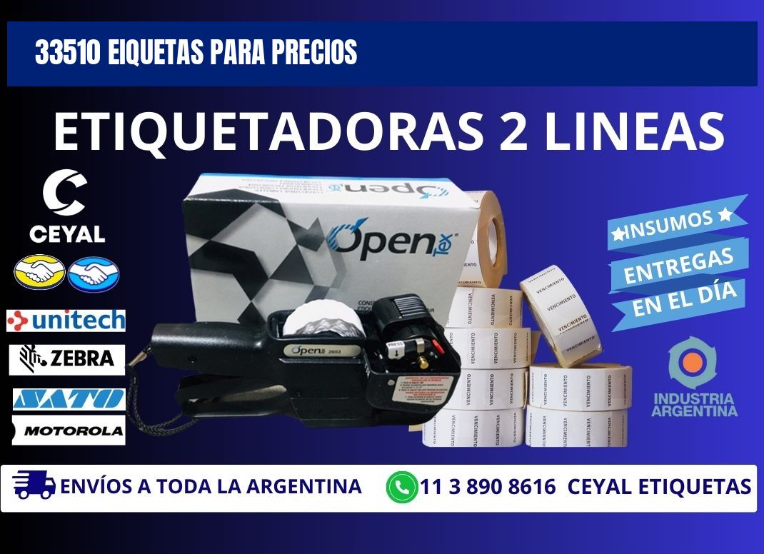 33510 EIQUETAS PARA PRECIOS