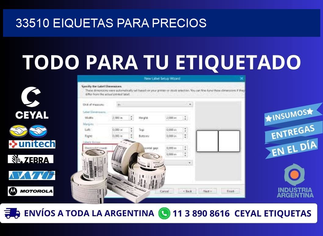 33510 EIQUETAS PARA PRECIOS