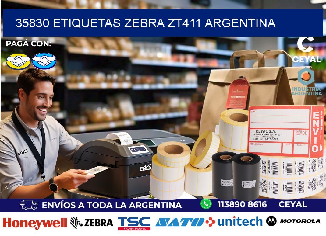 35830 etiquetas zebra zt411 argentina
