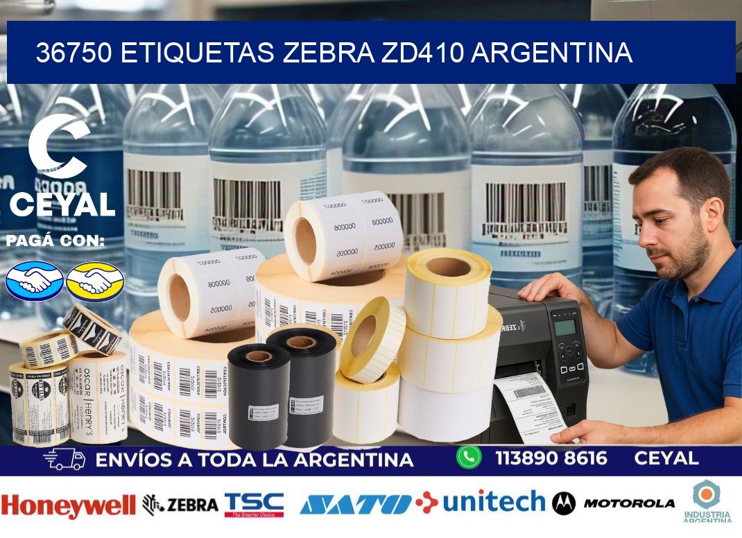 36750 etiquetas zebra zd410 argentina