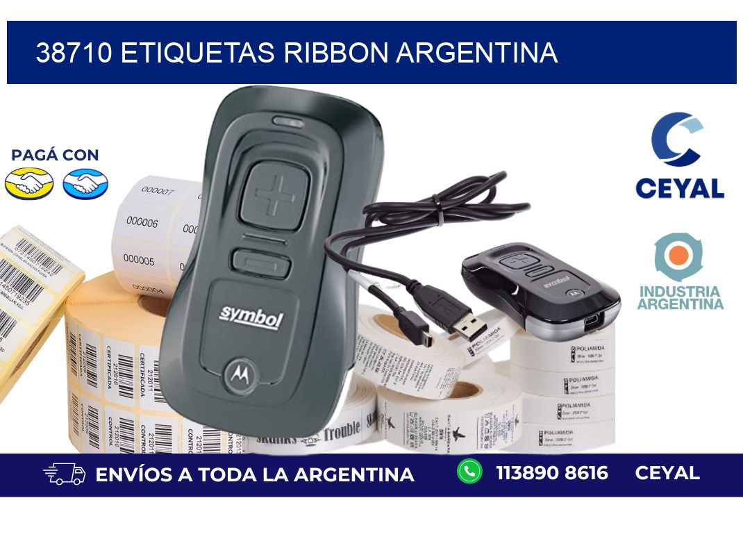38710 etiquetas ribbon argentina