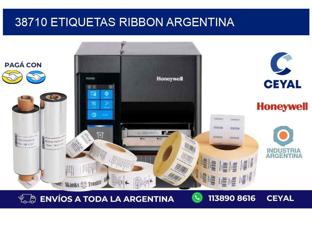 38710 etiquetas ribbon argentina