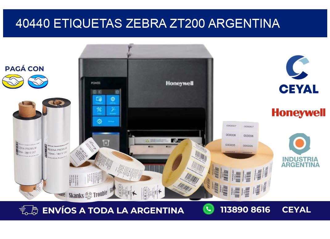 40440 etiquetas zebra zt200 argentina