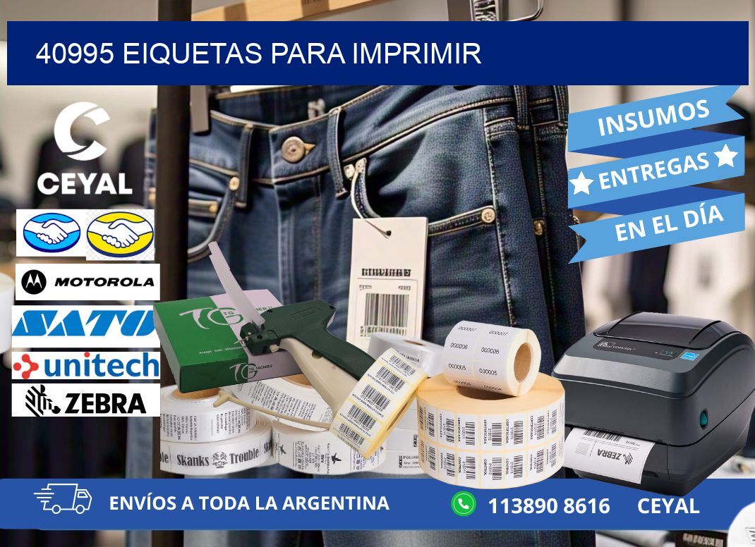 40995 EIQUETAS PARA IMPRIMIR