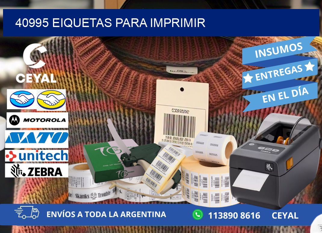 40995 EIQUETAS PARA IMPRIMIR