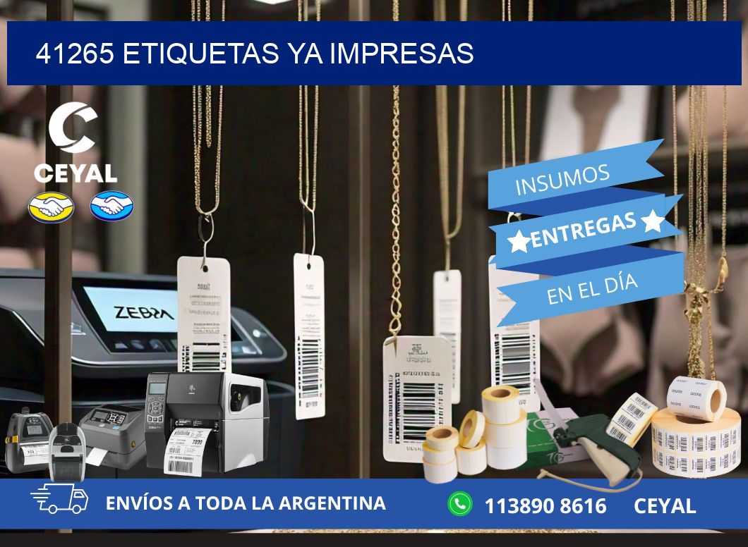 41265 ETIQUETAS YA IMPRESAS