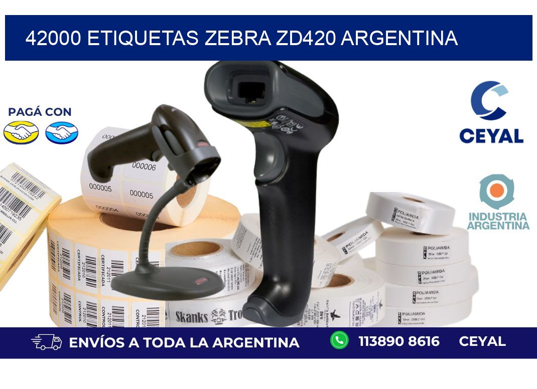 42000 etiquetas zebra zd420 argentina