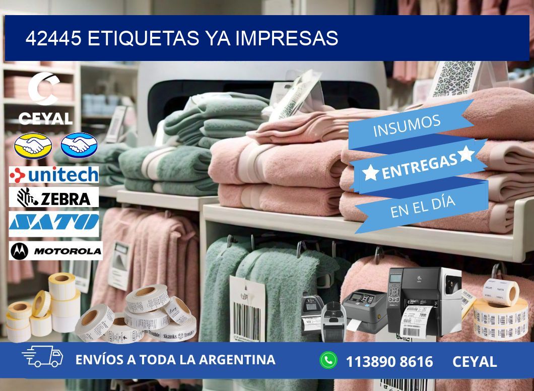 42445 ETIQUETAS YA IMPRESAS