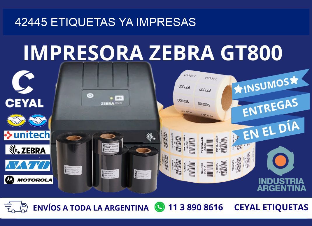 42445 ETIQUETAS YA IMPRESAS