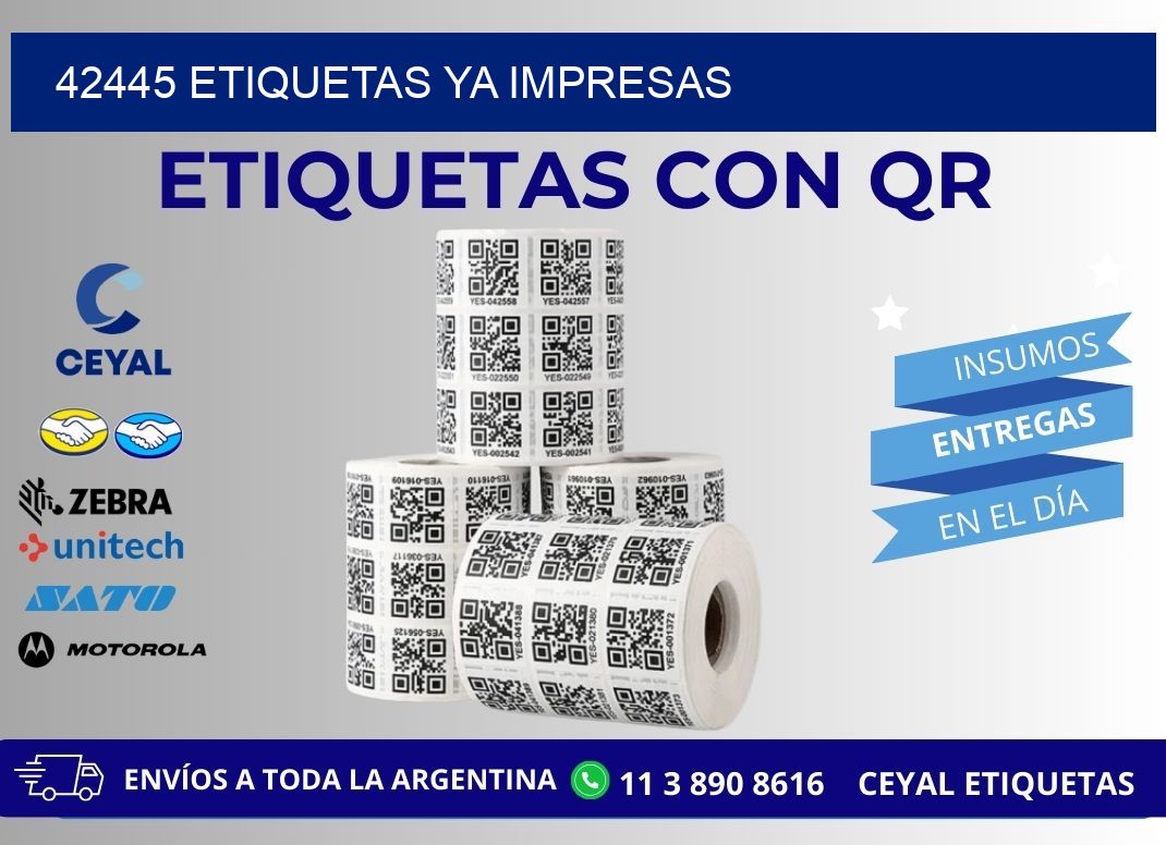 42445 ETIQUETAS YA IMPRESAS