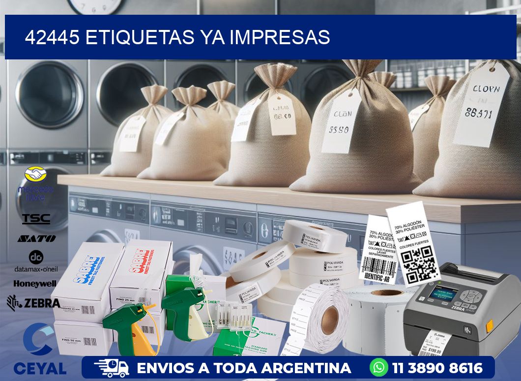 42445 ETIQUETAS YA IMPRESAS