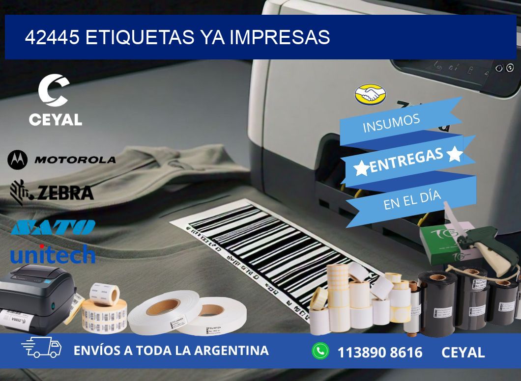 42445 ETIQUETAS YA IMPRESAS