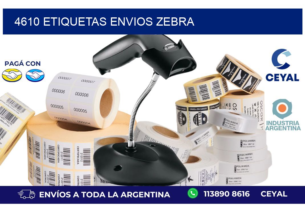4610 ETIQUETAS ENVIOS ZEBRA