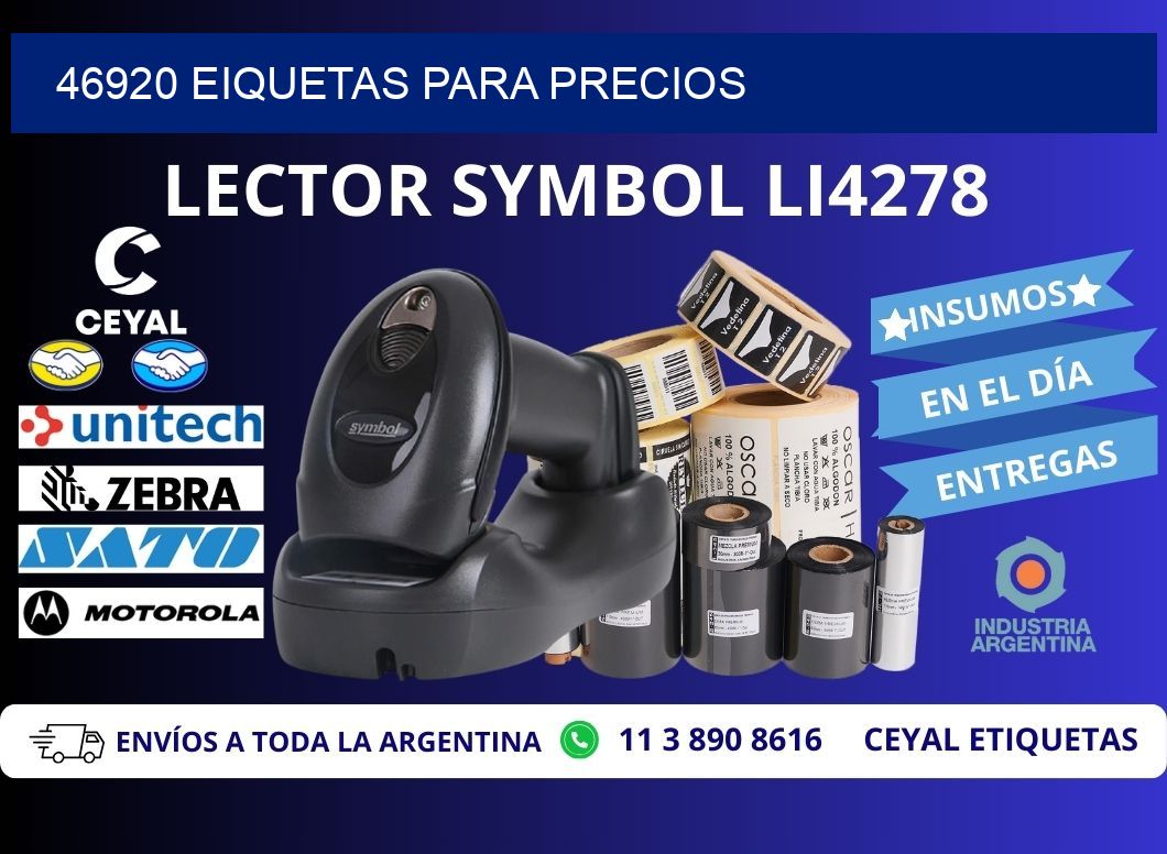 46920 EIQUETAS PARA PRECIOS