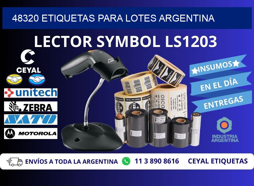 48320 ETIQUETAS PARA LOTES ARGENTINA