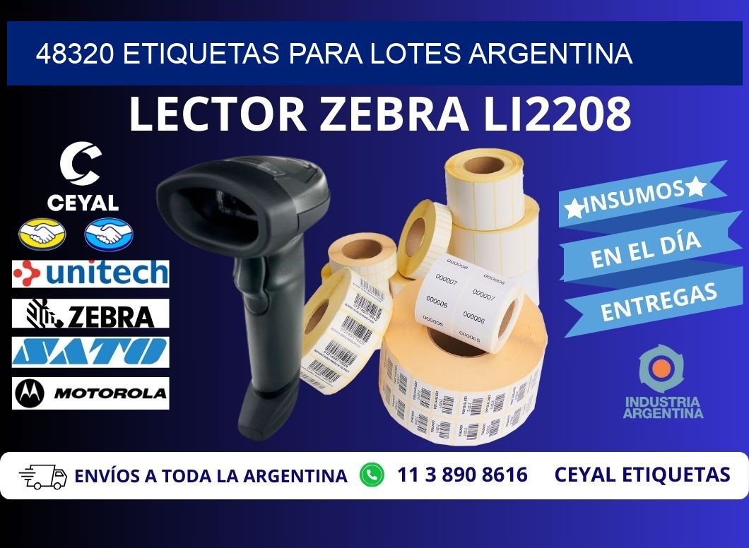 48320 ETIQUETAS PARA LOTES ARGENTINA