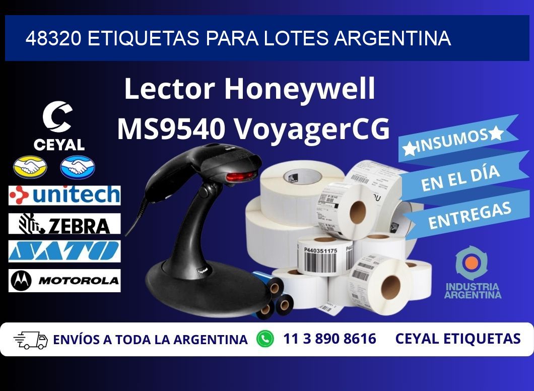 48320 ETIQUETAS PARA LOTES ARGENTINA