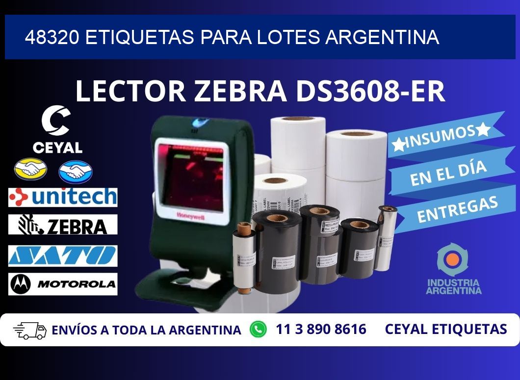 48320 ETIQUETAS PARA LOTES ARGENTINA