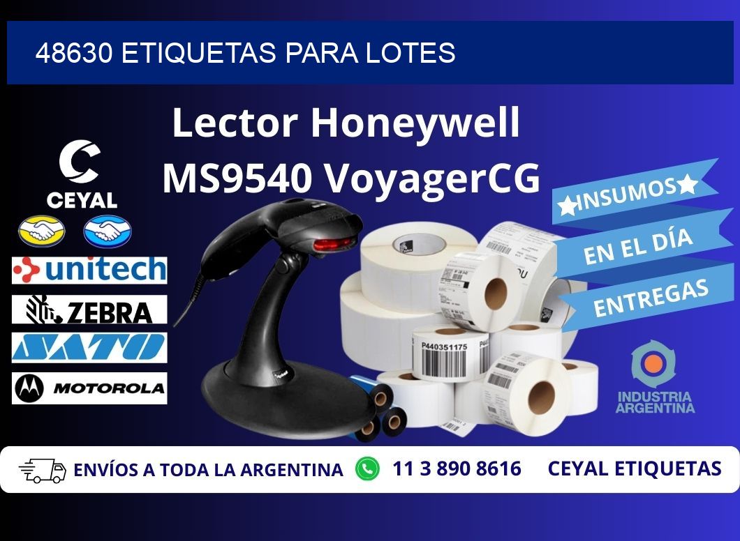 48630 ETIQUETAS PARA LOTES