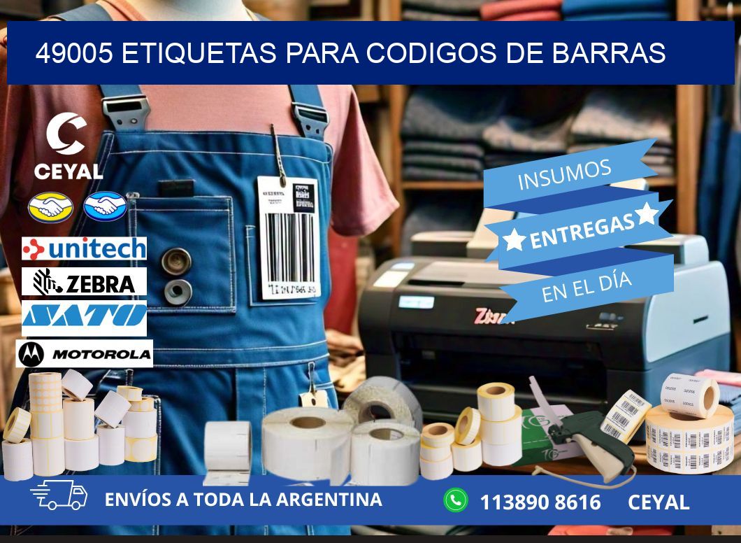 49005 ETIQUETAS PARA CODIGOS DE BARRAS