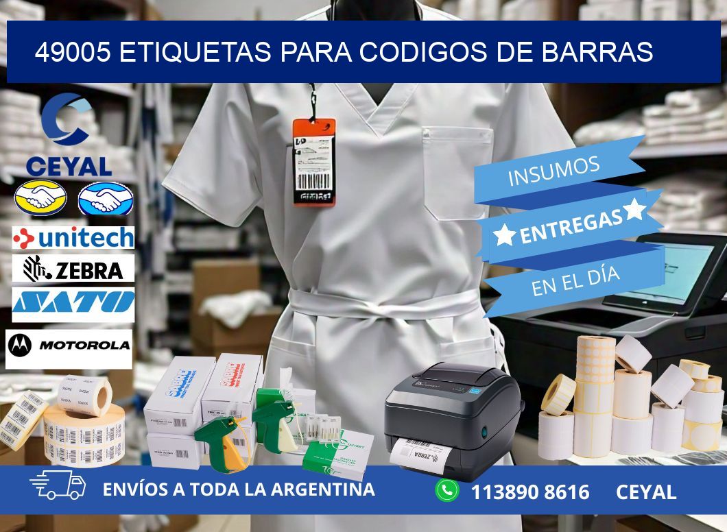 49005 ETIQUETAS PARA CODIGOS DE BARRAS