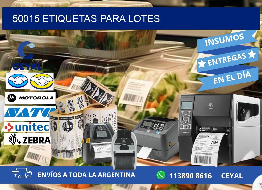 50015 ETIQUETAS PARA LOTES