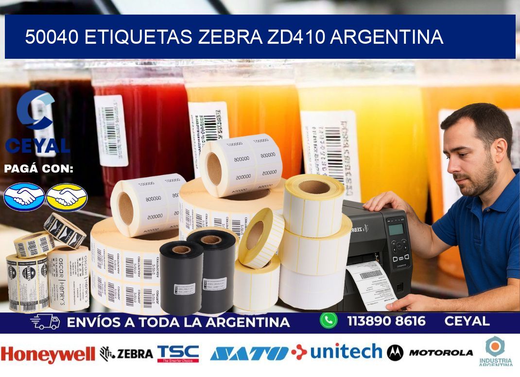 50040 etiquetas zebra zd410 argentina
