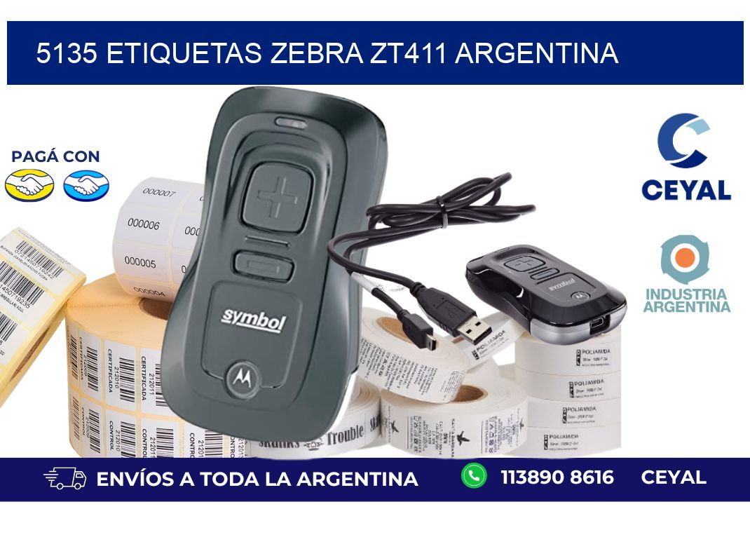 5135 etiquetas zebra zt411 argentina