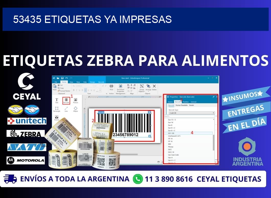 53435 ETIQUETAS YA IMPRESAS