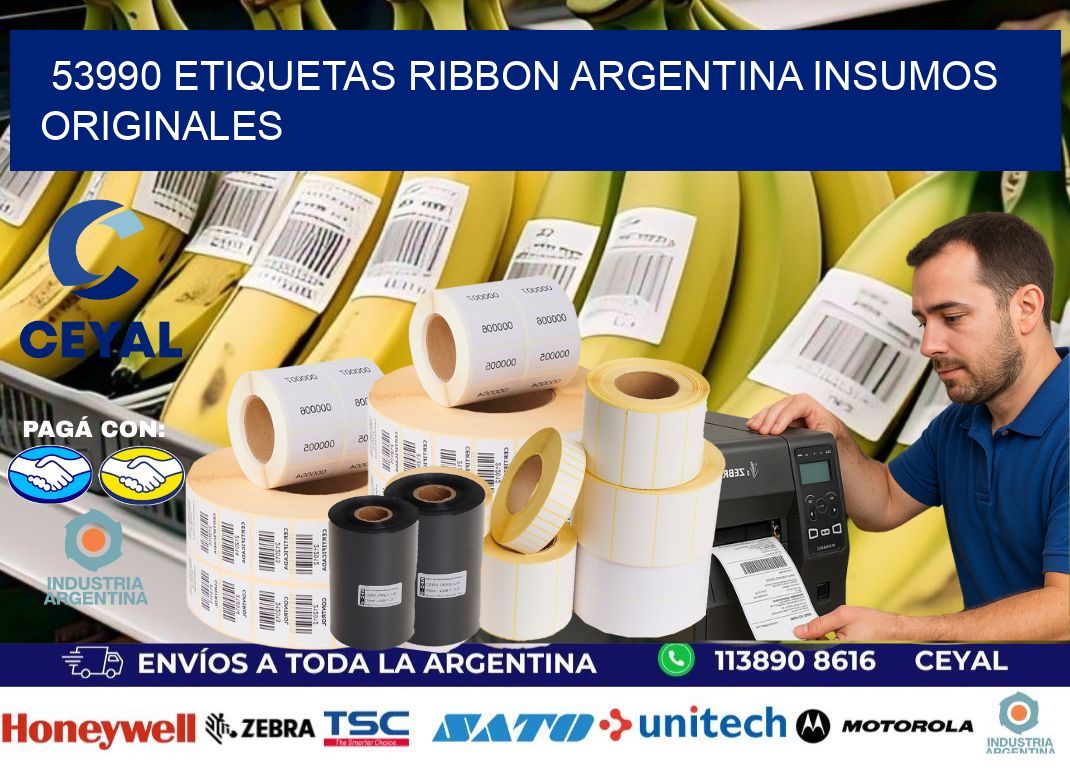 53990 etiquetas ribbon argentina INSUMOS ORIGINALES