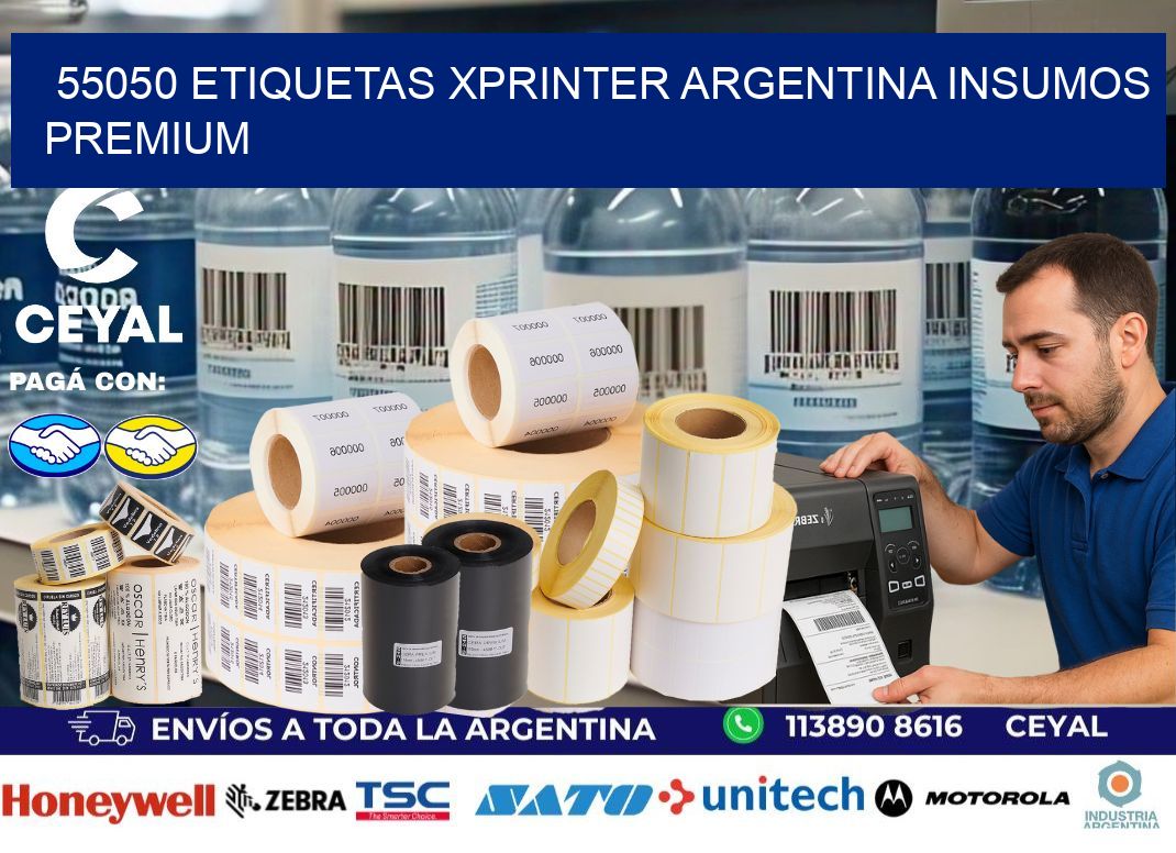 55050 etiquetas xprinter argentina INSUMOS PREMIUM