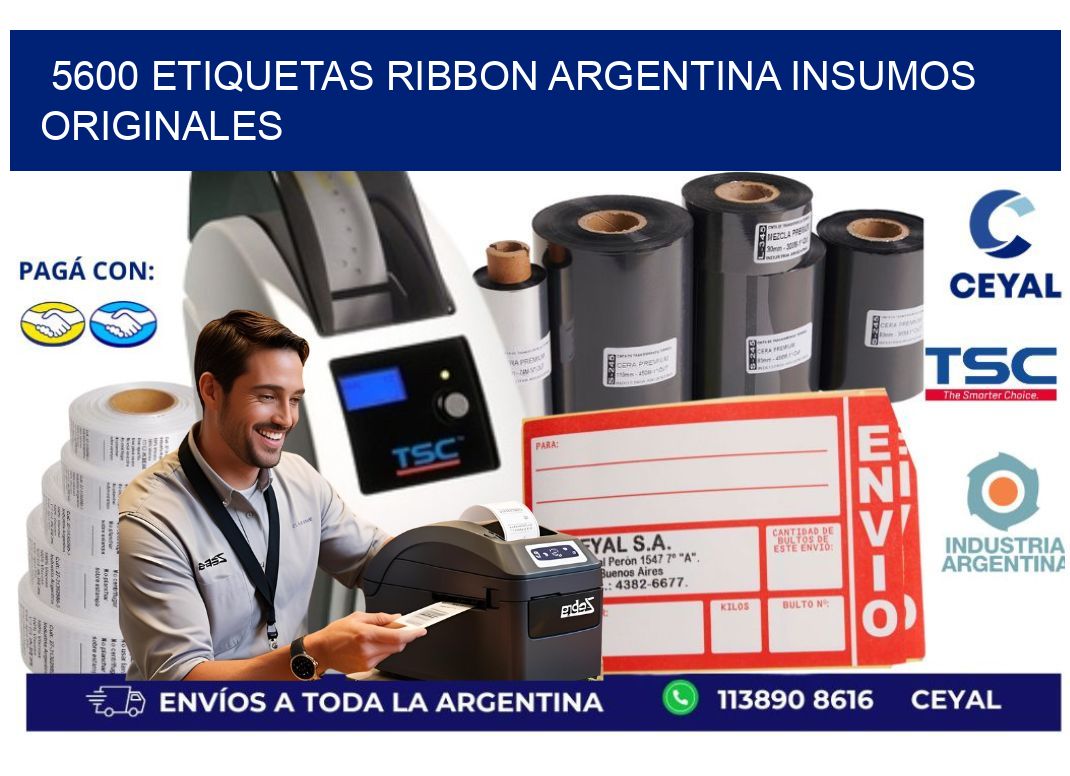 5600 etiquetas ribbon argentina INSUMOS ORIGINALES