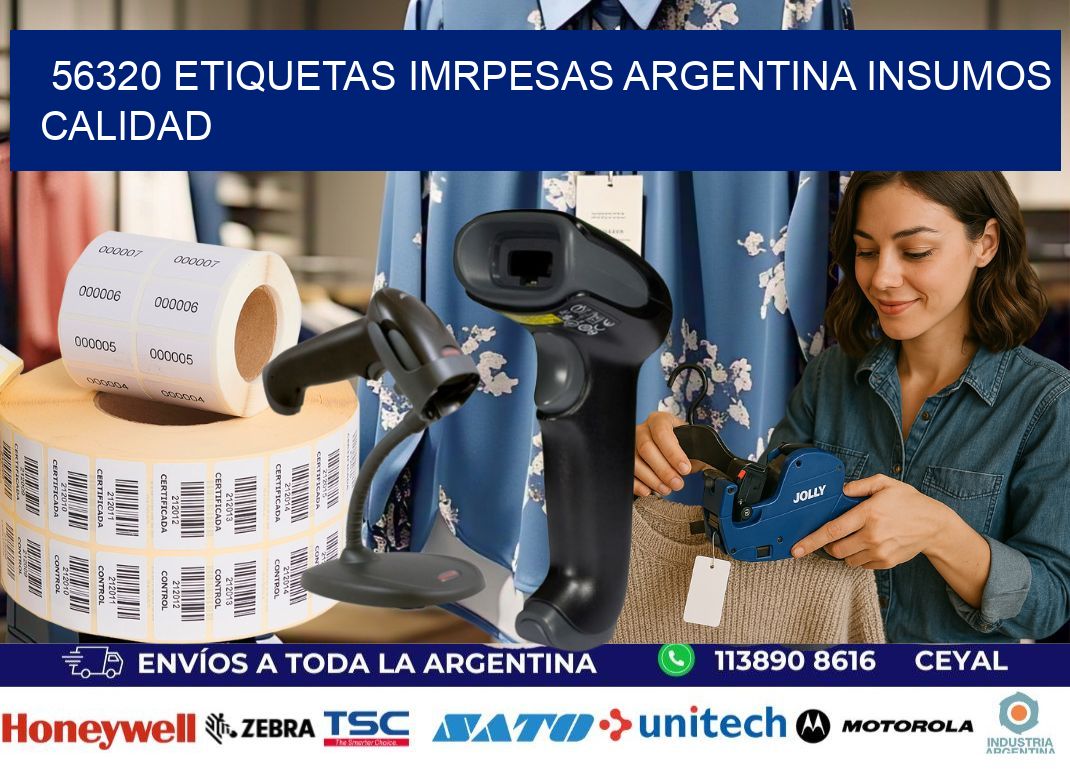 56320 etiquetas imrpesas argentina INSUMOS CALIDAD
