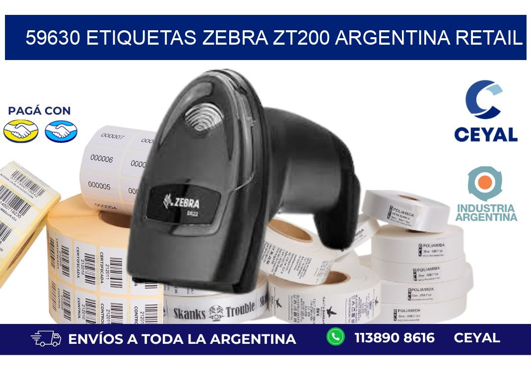 59630 etiquetas zebra zt200 argentina RETAIL
