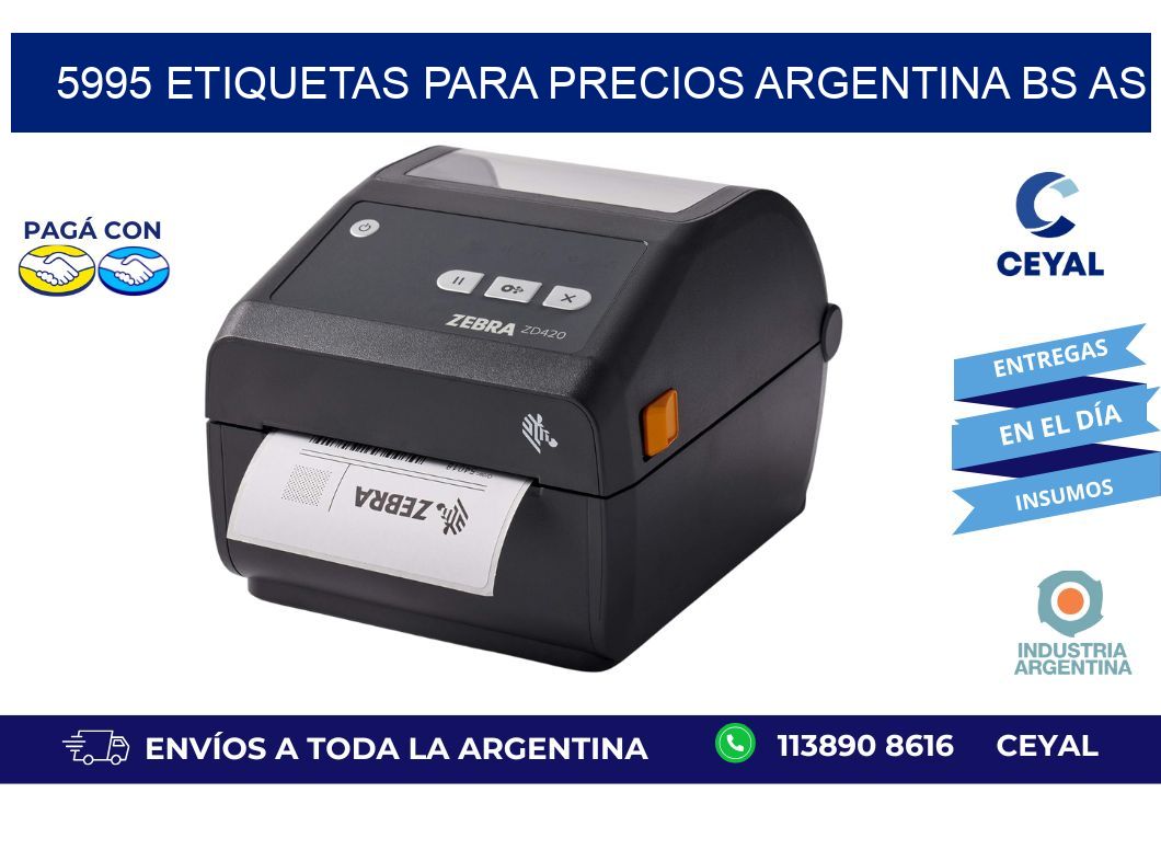5995 ETIQUETAS PARA PRECIOS ARGENTINA BS AS