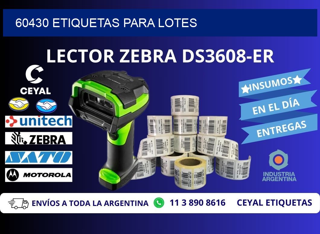 60430 ETIQUETAS PARA LOTES