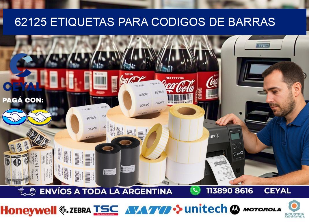62125 ETIQUETAS PARA CODIGOS DE BARRAS
