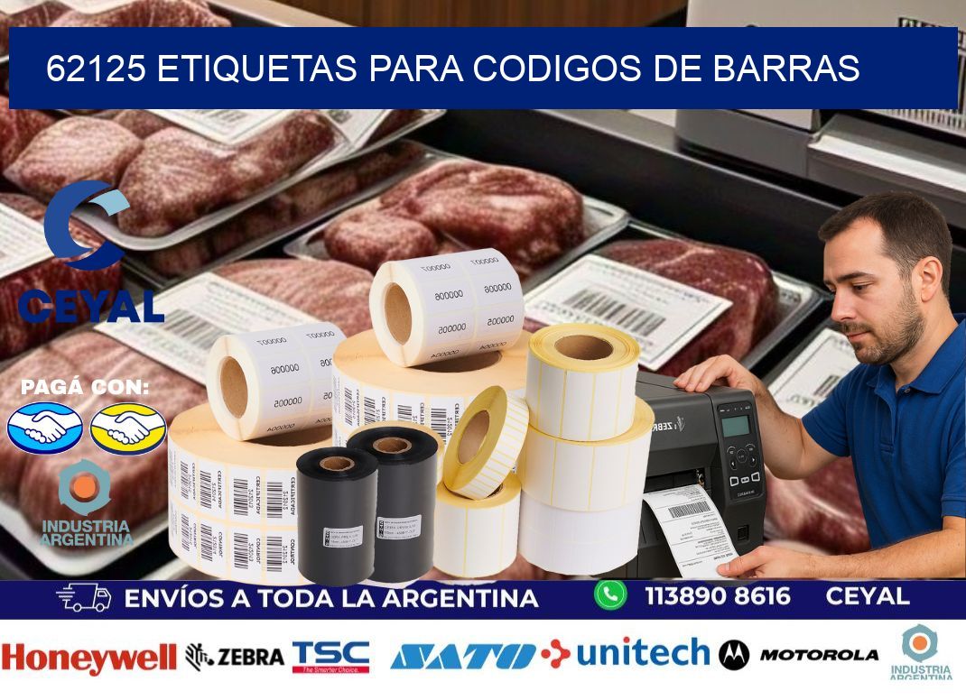 62125 ETIQUETAS PARA CODIGOS DE BARRAS